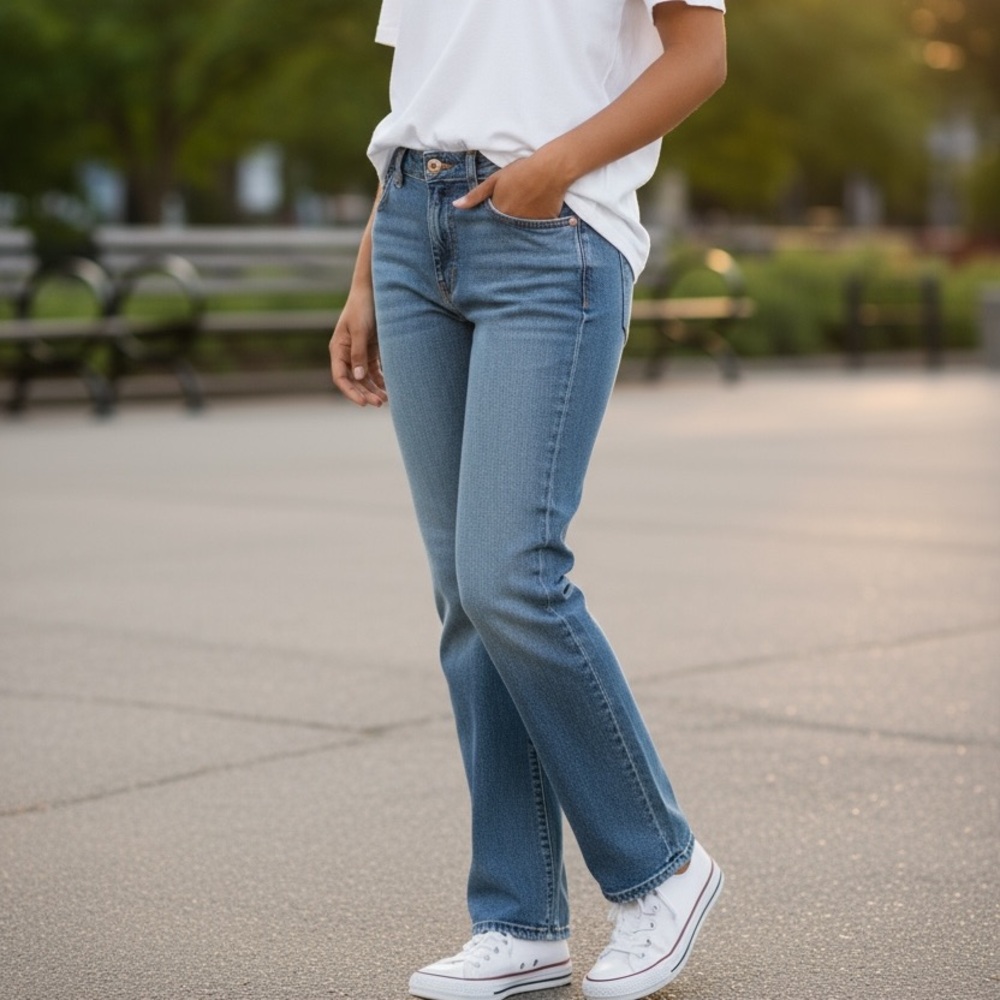 LUCKY BRAND Dungaree Mid Rise Flare Regular Inseam Size 30